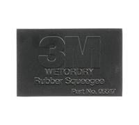 3M Wetordry Rubber Squeegee 05517, 2-3/4 in x 4-1/4 in, Comfort Fit, Flexible, For Wet Sanding