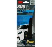 3M Wetordry Sandpaper 03022 800 Grit 3 2/3 in x 9 in 5 Sheets Per Pack