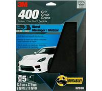 3M Wetordry Sandpaper, 32038, 400 Grit, 9 in x 11 in, 5 Sheets Per Pack