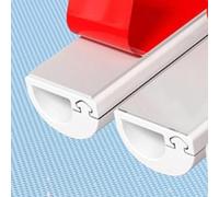 3m White cable trunking, Soft Pvc Side Opening Cable Tidy Hiders for Wall, Flexible Self Adhesive Conduit Trunking Hide Wires Wall, Cable Sleeve Organiser