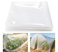 3M x 10M Heavy Duty Polythene Sheeting, Waterproof Dustproof Plastic Cover Sheets, Extra Thick Clear Plastic Sheeting for Farming, Gardening, Agriculture, Painting Work