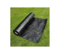 (3M x 25M, 50) 3M Wide Groundmaster Heavy Duty Weed Control Fabric Cover Membrane + Pegs
