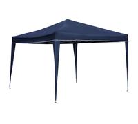 3M X 3M Foldable Pop Up Gazebo Marquee Tent For Camping / Bbq - Garden Outdoors Charles Bentley Blue One Size