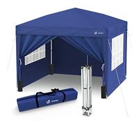 3m x 3m Pop Up Gazebo with Sides & 4 Weight Bags & Carry Bag Marquee