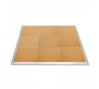 3m x 3m Portable Dance Floor by Gear4music Wood Finish
