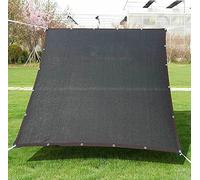 3m x 3m Sun Sail Shade Canopy 90% UV Block Sunshade Cloth for Patios Pergolas Greenhouses & Plant Protection Durable Outdoor Shade Netting Black