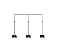 3m x 6m Pipe & Drape, Heavy Duty Photography Backdrop Stand Neel Blue Silver One Size