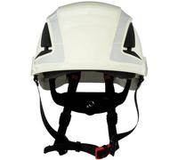 3M SecureFit X5000 Safety Helmet, Vented, Reflective, CE, White, X5001V-CE