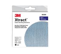 3M Xtract Net Disc 310W, 6 in, 12 Piece Multi-Pack Hook and Loop Sanding Disc, 80+, 120+, 180+, 220+, 240+, 320+, Virtually Dust-Free, Assorted Grades, 88399