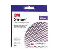 3M Xtract Net Disc 710W, 6 in, 12 Piece Multi-Pack Hook and Loop Sanding Discs, 80+, 120+, 180+, 220+, 240+, 320+, Virtually Dust-Free, Assorted Grades, 66585, Purple