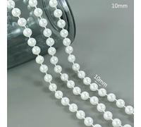 3meter ABS Imitation Pearl Round Beads String Chain Garland Wedding Party Decoration DIY Clothing Accessories Jewelry Making