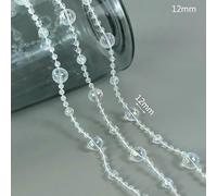 3meter ABS Imitation Pearl Round Beads String Chain Garland Wedding Party Decoration DIY Clothing Accessories Jewelry Making