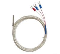 3meter, Pt100 Sensor Probe, Stainless Steel 304 Three-Wire for Industrial Thermometry, -50℃ to 450℃ Range, A-Class Accuracy, 4mm Dia x 30mm