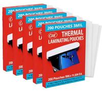 3MIL Thermal Laminating Sheets (1000 Count), 9x11.5 inch Letter Size Dry-Erase Friendly Laminating Pouches, Compatible with Laminator, Crystal Clear Laminated Finish