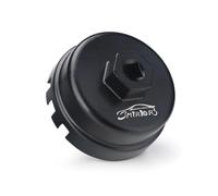 3mirrors 64mm Oil Filter Wrench Compatible with Toyota, Lexus, 14 Flutes, Aluminium, Black, Square Drive, Manual, Wrench