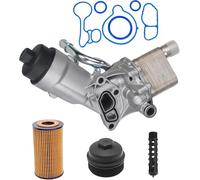 3mirrors Engine Oil Cooler Filter Assembly Adapter w/Upgrade Gaskets Compatible with 2011-2021 Vauxhall Adam Zafira Astra Corsa 1.4 Turbo OE# 55566784 650039 88179-91400