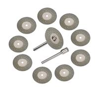 3mirrors Tungsten Electrode Sharpener Blade Diamond Wheels (10pcs) Replacement Cutting Wheels Tig Welding Discs 25mm 0.5mm w/ 2 CNC Connecting Rods