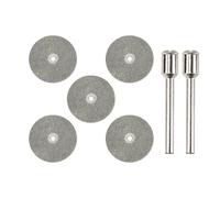 3mirrors Tungsten Electrode Sharpener Blade Diamond Wheels (5pcs) Replacement Cutting Wheels Tig Welding Discs 35mm w/ 2 CNC Connecting Rods
