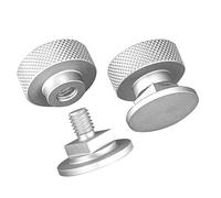 3mirrors Welding Hood (Pipeliner) Helmet Fasteners Aluminum - 1 Pair (Anodized Knurled)