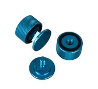 3mirrors Welding Hood (Pipeliner) Helmet Fasteners Sky Blue Headgear Replacement Parts Accessories Screws Flip Hood Aluminum -Anodized w/Silicone Washer Non-Slip 1 Pair