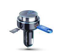 3MK HyperCar Bluetooth FM Transmitter+Car Charger-2xUSB-A - x1 TF Card Reader