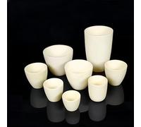 3ml 4ml 10ml 15ml 20ml Alumina Crucible 99% Pure Al2O3 Arc-shaped Alumina Ceramic Crucible Scientific Analysis Smelting Crucible(4ml 22x24mm 1pc)