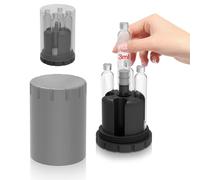 3mL Cartridge Holder with Purge Tower, Pen Cartridges Purge, Fill Station-G | Only Use For 3mL Pen Cartridges/Vial(12mm X 64mm), Cartridge Storage, Protective Case-Grey