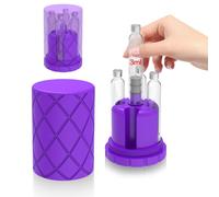 3mL Cartridge Holder with Purge Tower, Pen Cartridges Purge, Fill Station-P | Only Use For 3mL Pen Cartridges/Vial(12mm X 64mm), Cartridge Storage, Protective Case-Purple