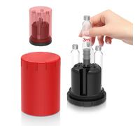 3mL Cartridge Holder with Purge Tower, Pen Cartridges Purge, Fill Station-R | Only Use For 3mL Pen Cartridges/Vial(12mm X 64mm), Cartridge Storage, Protective Case-Red