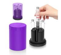 3mL Cartridge Holder with Purge Tower, Pen Cartridges Purge, Fill Station-W | Only Use For 3mL Pen Cartridges/Vial(12mm X 64mm), Cartridge Storage, Protective Case-Purple