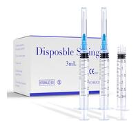 3ml/cc 23G 25mm Plastic Multiple Uses Measuring Dispensing Tools,Precision Plastic Tube Lab Accessories,Individually Packaging,100 Pack