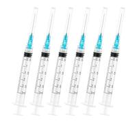 3ml/cc Syringe Measuring Tools 23G 25mm,Clear Graduations Suitable for Scientific Laboratories,Disposable Individually Wrapped (100Pack)