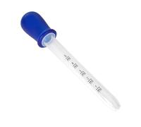3ml Graduated Plastic and Silicone Dropper Pipettes, Dropper Liquid Dispenser for Gummy Candy, Medicine Children and Animals, Olive Oil for Diets - Easy Disassembly (BLU)