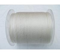 3MM 100 Metre Reel White Solid Braided Starter Rope