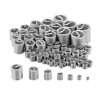 3mm-12mm Steel Wire Thread Inserts with AntiLoosening Design for Metal Helical Repair Easy Installation 60pcs Threaded Insert Repair Set