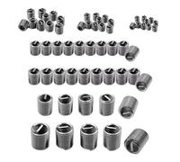 3mm-12mm Steel Wire Thread Inserts with AntiLoosening Design for Metal Helical Repair Easy Installation 60pcs Stainless Steel Threaded Inserts