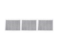 3mm 3D Scanning Reflective Markers - 100pcs per Sheet, PET Film Adhesive Points for Motion Capture, Gait Analysis & 3D Scanners, Reusable & High Reflectivity (3 Sheets, 300pcs