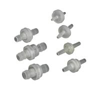 3mm/4mm / 5mm/6mm 8mm 10mm/ 12mm Plastic White Way Check Valve Suitable for Water Petrol Oils and Other Fluids(6mm)