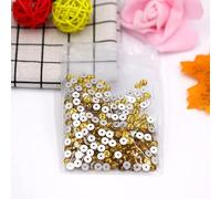 3mm 4mm 5mm 6mm Glass Crystal Round Sew On Rhinestones with 1 Middle Hole sew-on Stone-Topaz,3mm 1440pcs