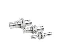 3mm 4mm 6mm 8mm 10mm 12mm 14mm 16mm 19mm 20mm 25mm 32mm Hose Barb Bulkhead 304 Stainless Steel Barbed Pipe Fitting Connector(40 * 25mm)
