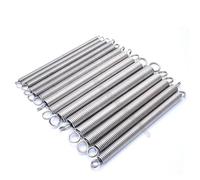 3mm 4mm stainless steel Dual O Ring Hook Long Expansion Tension Spring Length 300mm Extension Pullback Tensile Stretching(4x30x300mm)