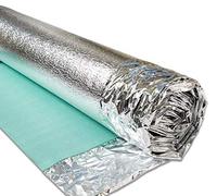 3mm Acoustic Silver Underlay for Wood or Laminate Flooring - Foil Damp Proof Membrane - by AcuStick® Brand (30m (1m x 30m))