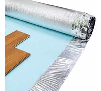 3mm Acoustic Silver Underlay For Wood or Laminate Flooring - Foil Damp Proof Membrane - By FloorPro® Brand (15m2 (1m x 15m))