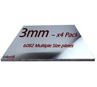 3mm Aluminium Sheet Plate - 180-130-3 - x4 Pack