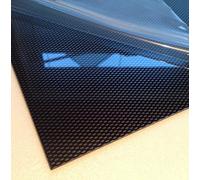 3mm Black Carbon Fibre Effect ABS Sheet 7 Sizes to Choose Acrylonitrile Butadiene Styrene Sheet (297mm x 210mm / A4)