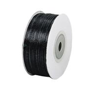 3mm Black Ribbon for Gift Wrapping,91m Fabric Thick Satin Ribbon Black Bow for Gift Wrapping,Ribbons for Balloons,Crafting,Hair,Bouquets,Wedding, Car,Presents,Cake,Christmas Party Decorations