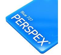3mm Blue Gloss 727 Perspex Cast Acrylic Sheet A3 420mm x 297mm