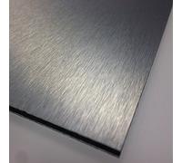 3mm Brushed Silver ACM Aluminium Composite Sheet 9 SIZES TO CHOOSE (1220mm x 800mm)