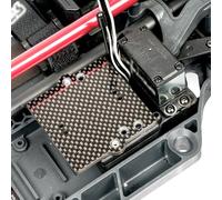 3MM Carbon Fiber ESC Tray Set for Arrma 4S Lines 1/10 Kraton/Outcast 1/8 Mojave,Thick ESC Mounting Fixing Plate,Black Mounting Plate Racing Car Upgrade Parts