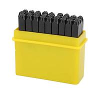 3mm Carbon Steel Number and Letter Stamp Set Alphabet Hand Punch Metal Stamp Craft Tool Kit with Case(Alphabet)